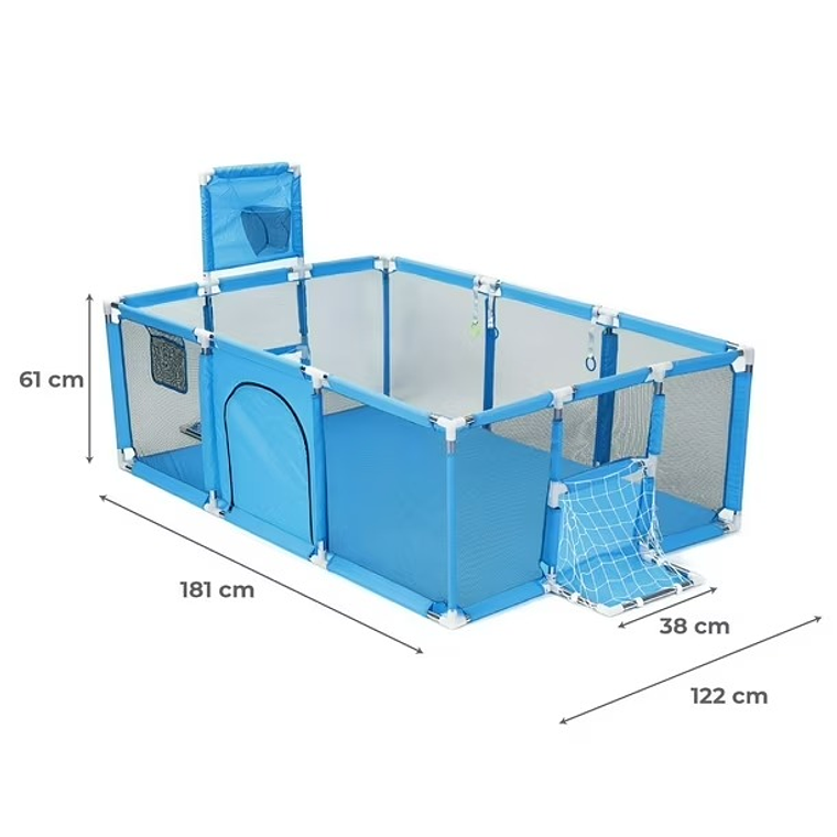 Corral Para juegos Rosada Con 30 Pelotitas 2