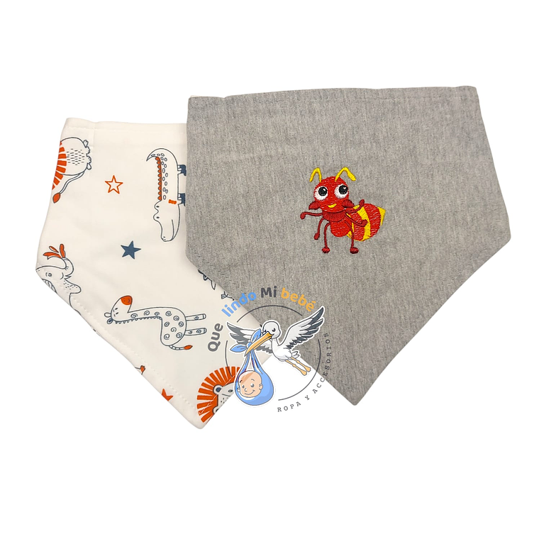 Set 2 Bandanas Hormiguita 1