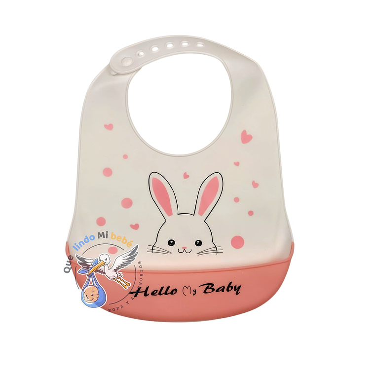 Babero de Silicona Conejita 1