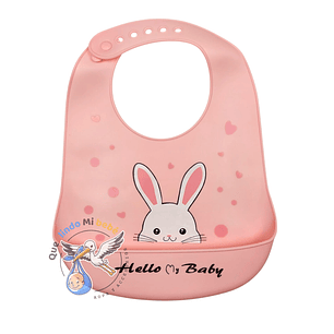 Babero de Silicona Conejita