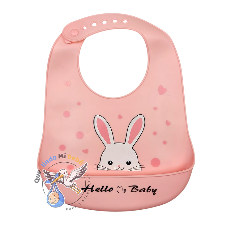 Babero de Silicona Conejita 1