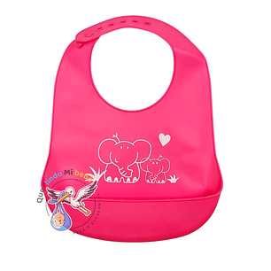 Babero de Silicona Elefantes