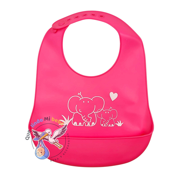 Babero de Silicona Elefantes 1