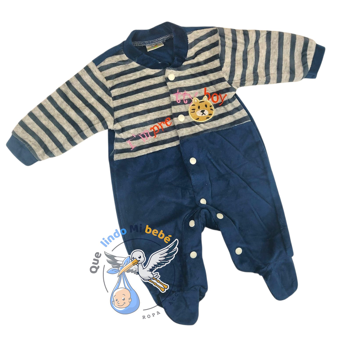 Enterito Plush 3/6 Meses Osito Azul 36EPLSH01 1