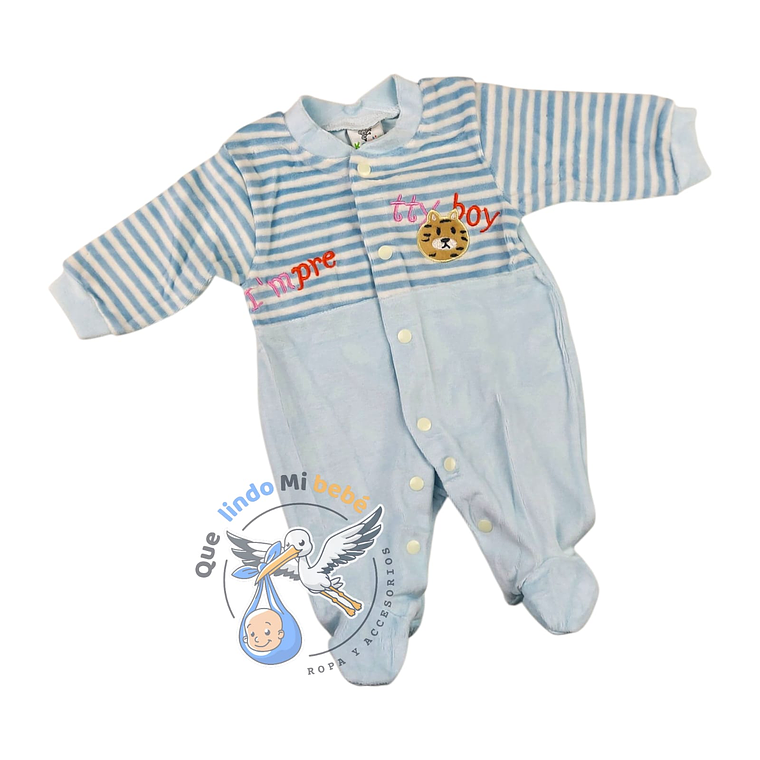 Enterito Plush 3/6 Meses Osito Celeste 1