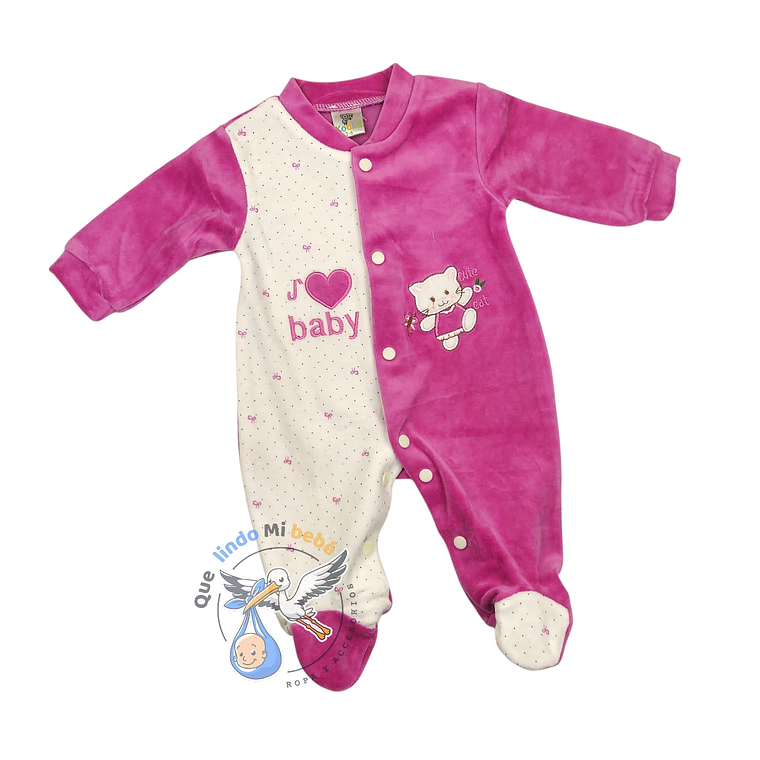 Enterito Plush 3/6 Meses Gatita Violeta 1