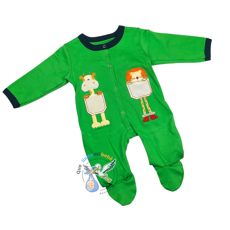Osito Algodón 1 Pieza 0/3 Meses Jirafa/León Verde 1