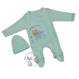 Osito Algodón PrematuroOsito Verde Agua/Celeste