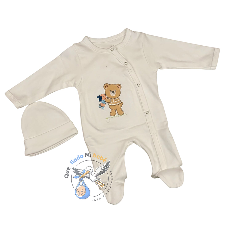 Osito Algodón Prematuro Osito Blanco Niño 1