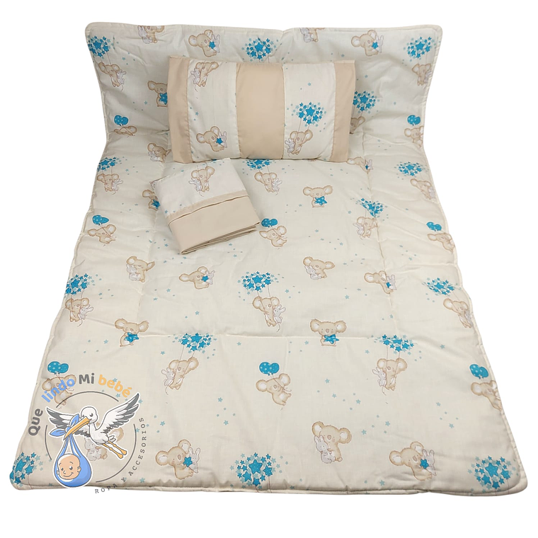 Set Para Cuna Colecho Celeste Koala 1