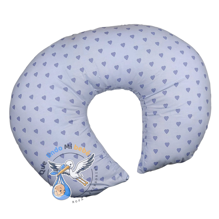 Cojín de Lactancia Lila Corazón 1