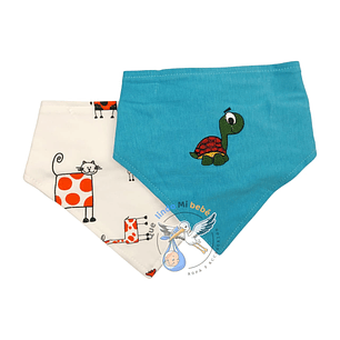 Set 2 Bandanas Tortuguita