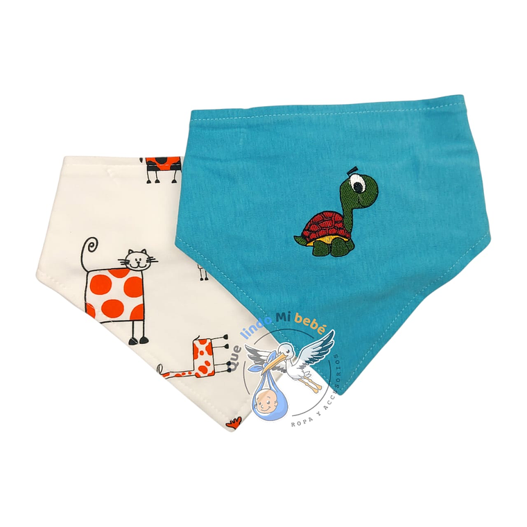 Set 2 Bandanas Tortuguita 1