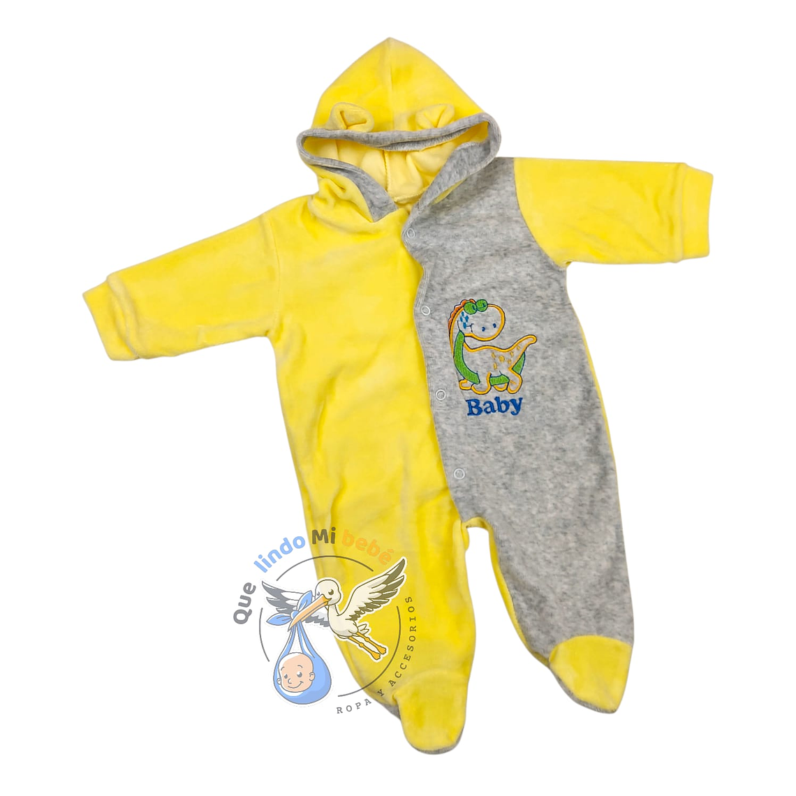Osito Plush 1 Pieza 0/3 Meses Amarillo/Gris U1P48 1