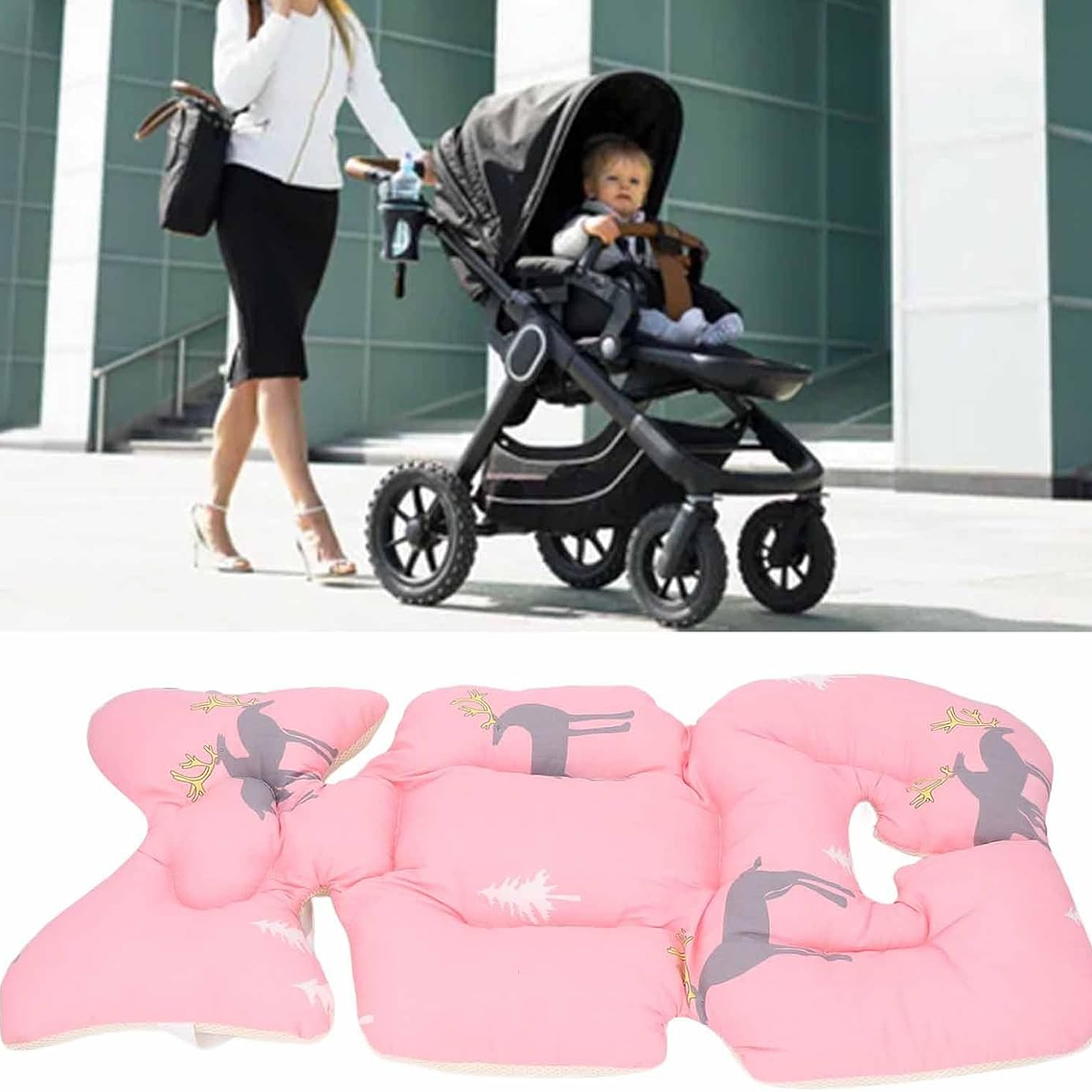 Cojín para Asiento de Coche Rosado Renito 5