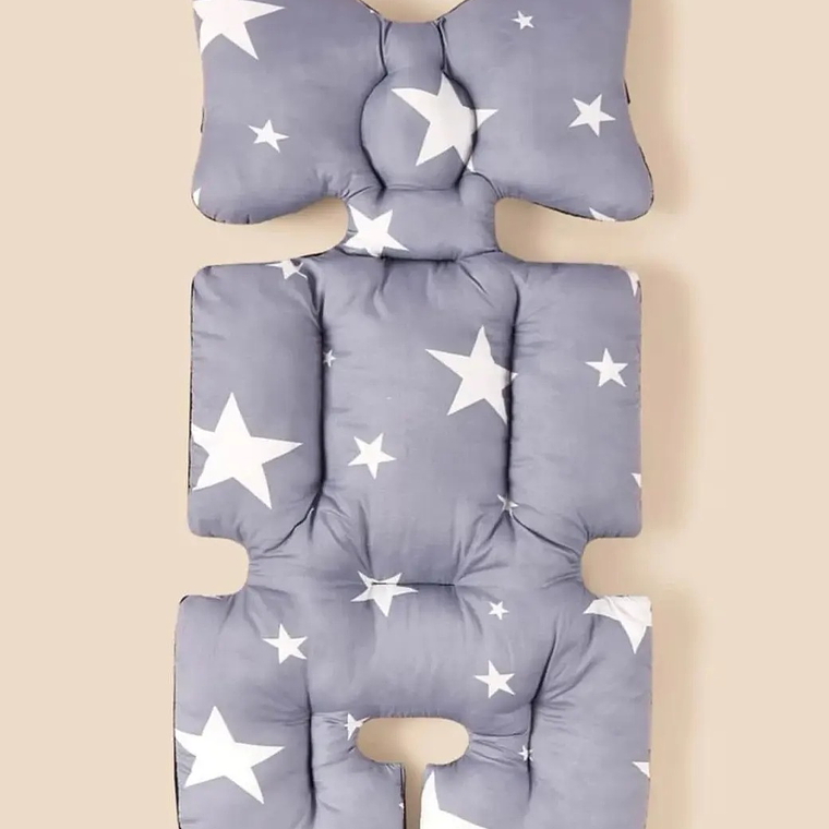 Cojín para Asiento de Coche Gris Claro Estrellas 4