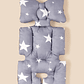 Cojín para Asiento de Coche Gris Claro Estrellas - Miniatura 4
