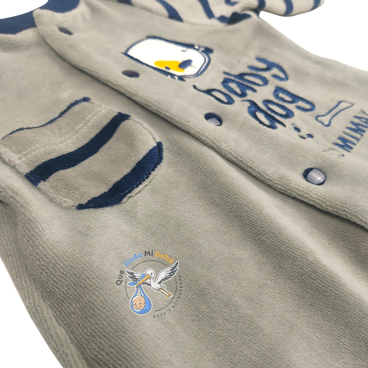 Enterito Plush Baby Dog Gris 3/6 Meses 2