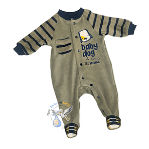 Enterito Plush Baby Dog Gris 0/3 Meses