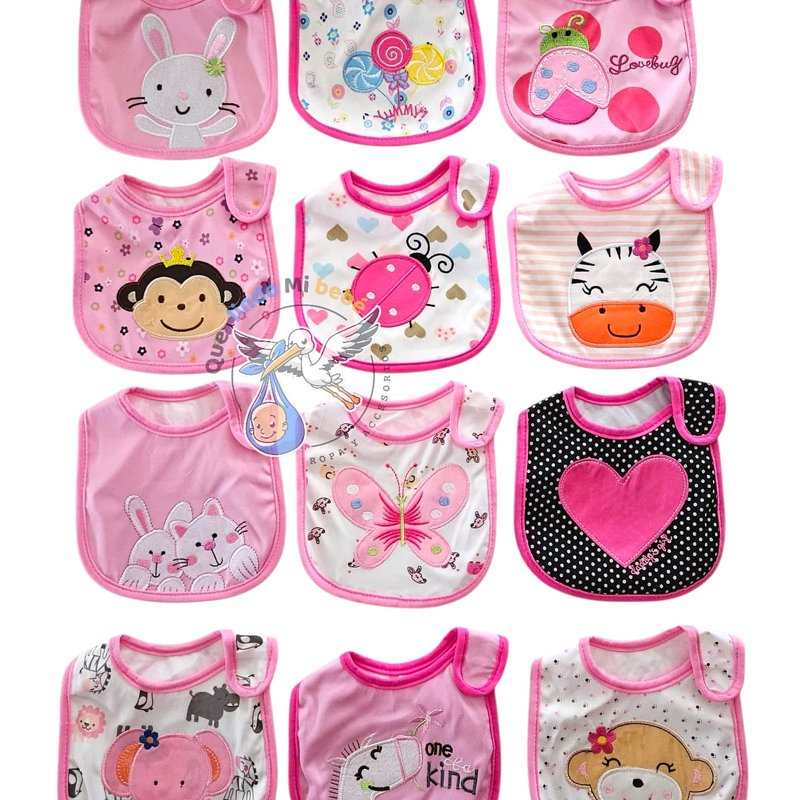 Baberos Impermeables por Docena Niña X12BM06 1