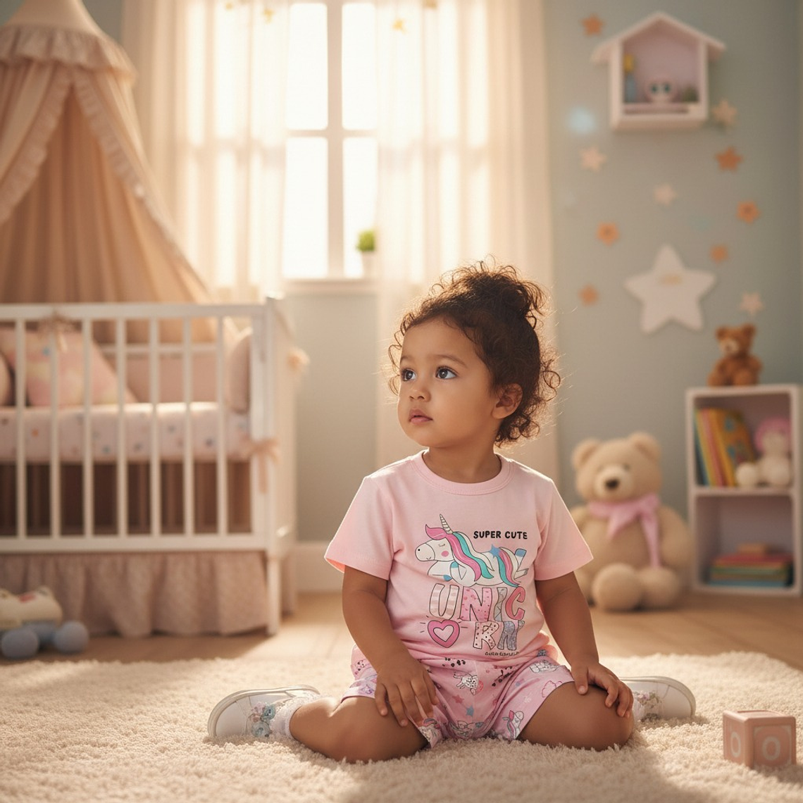 Pijama Unicornio 2 Piezas 12/18 Meses Rosado 1