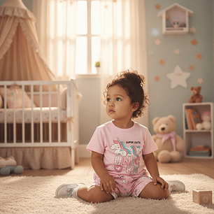 Pijama Unicornio 2 Piezas 36 Meses Rosado