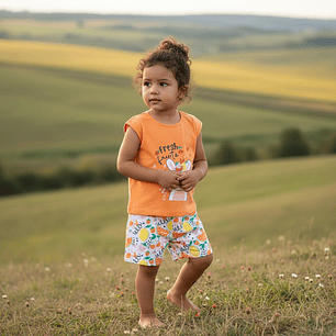 Conjunto Short Polerita 12/18 Meses Fresh Fruits