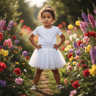 Short Falda 18/24 Meses Blanco