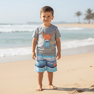 Conjunto Short Polerita 36 Meses Mezcla 