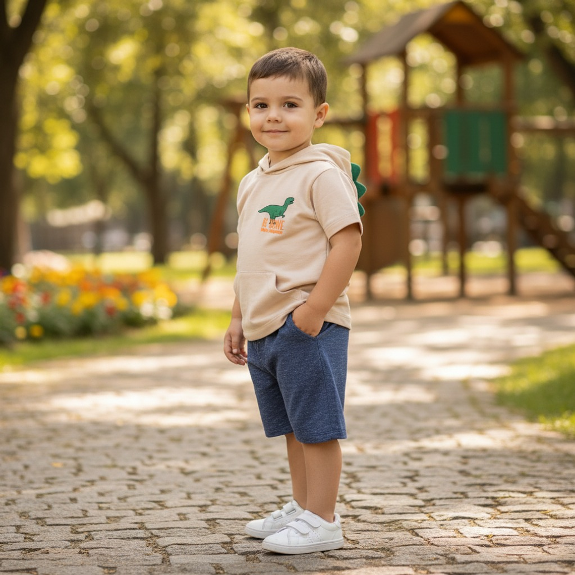 Conjunto 2 Piezas 12/18 Meses Be Brave Beige 1