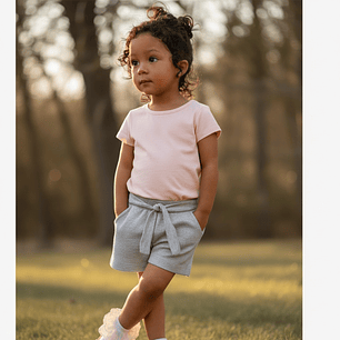 Short Niña Color Gris 36 Meses