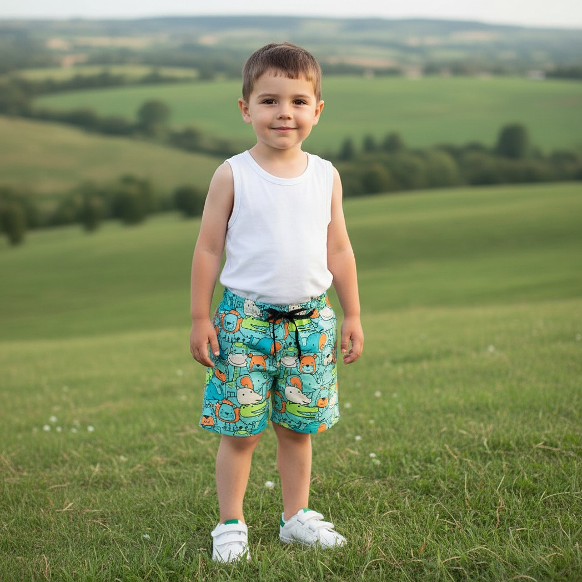 Bermuda Animalitos 36 Meses Verde 1