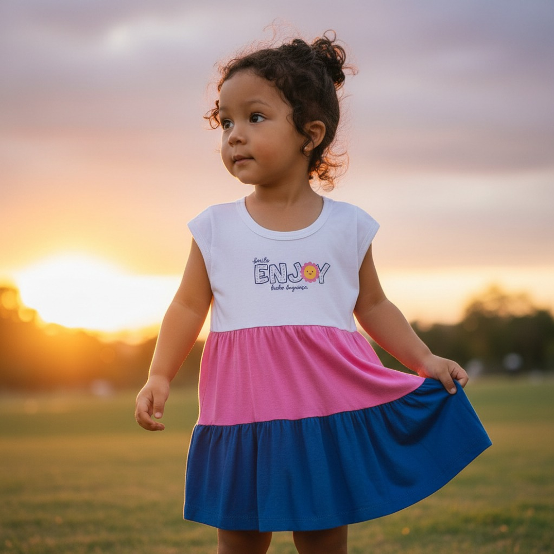 Vestido Algodón 18/24 Meses Enjoy Blanco 1