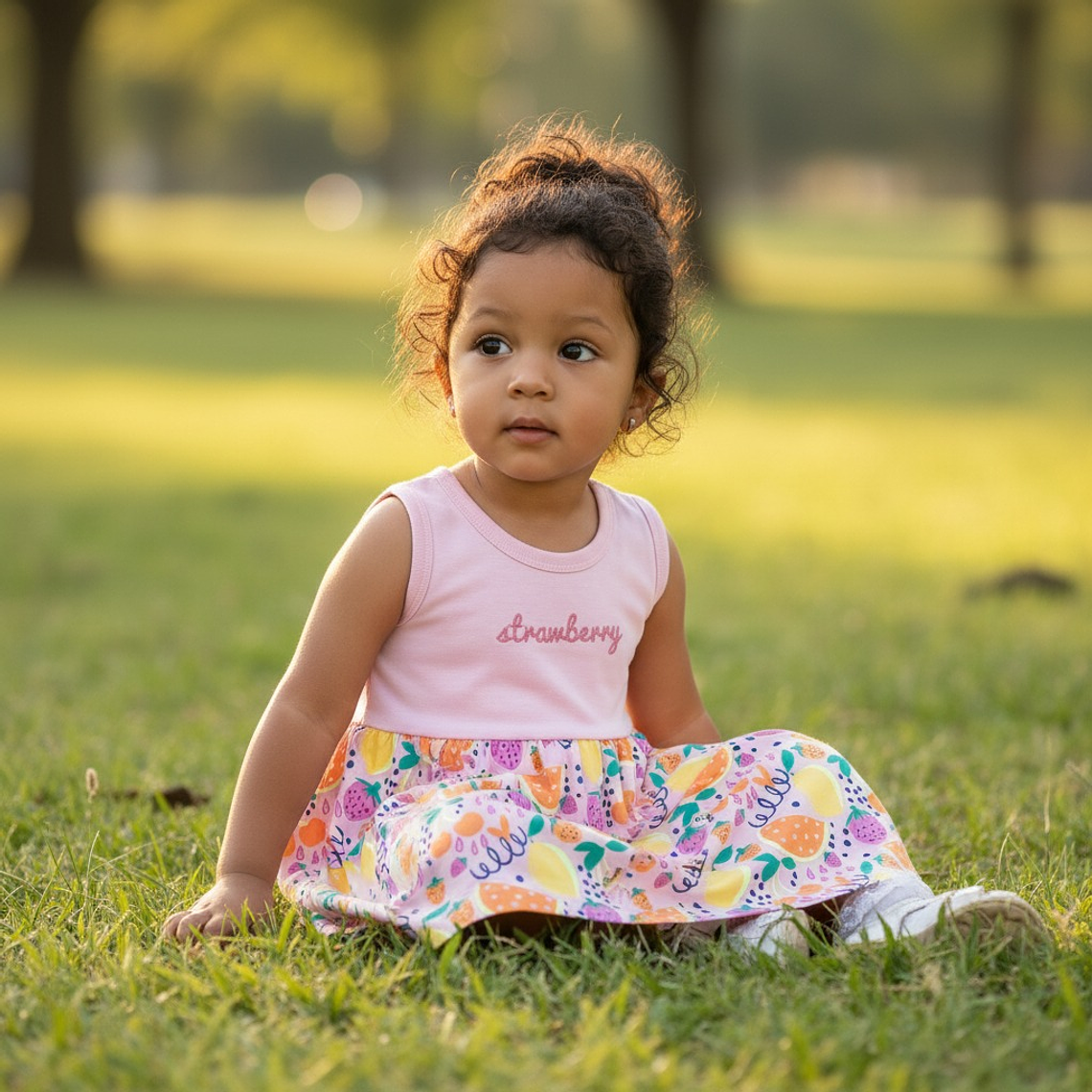 Vestido Algodón Stamberry 36 Meses Rosado 1