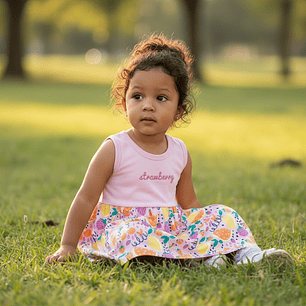 Vestido Algodón Stamberry 36 Meses Rosado