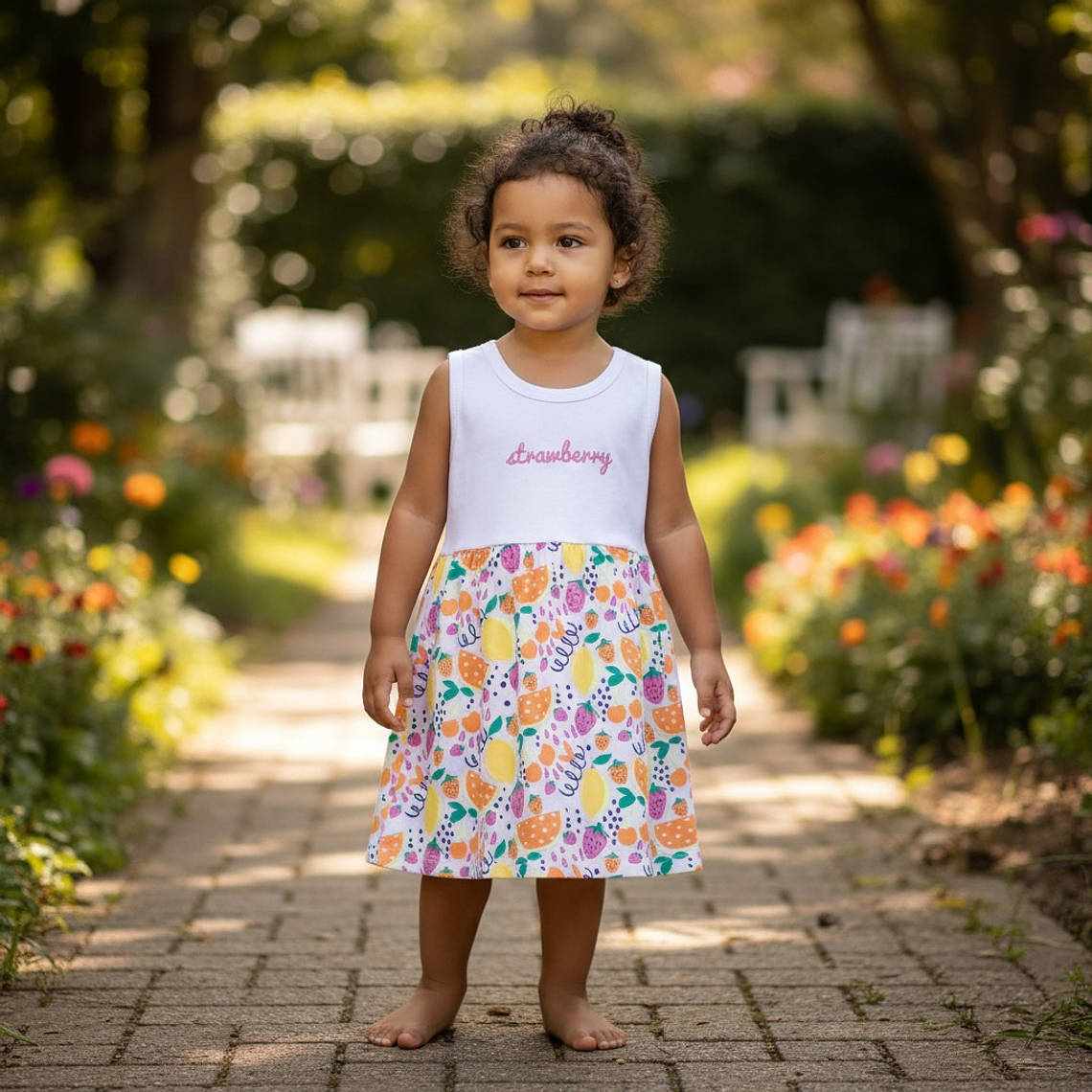 Vestido Algodón Stamberry 18/24 Meses Blanco 1