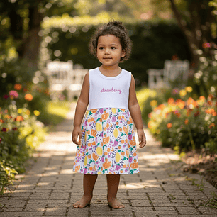 Vestido Algodón Stamberry 36 Meses Blanco