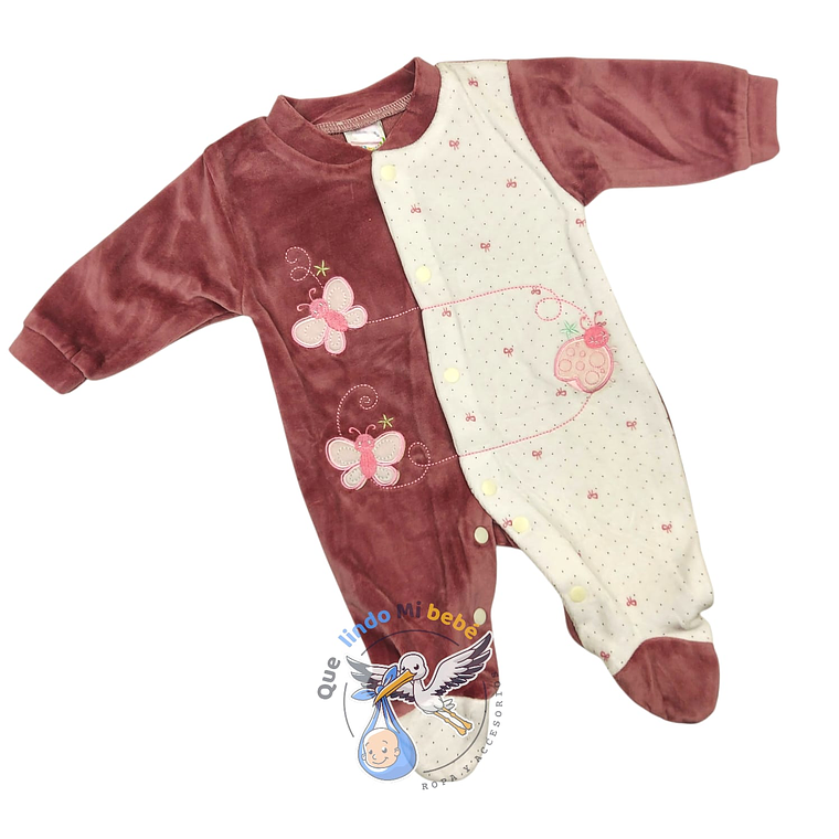 Osito Plush 1 Pieza 0/3 Meses Blanco/Palo Rosa M1P221 1