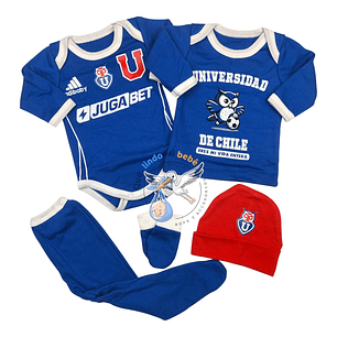 Ajuar U de Chile 5 Piezas 0/3 Meses 