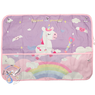 Cortina Auto Bebe con Filtro UV Rosado Unicornio
