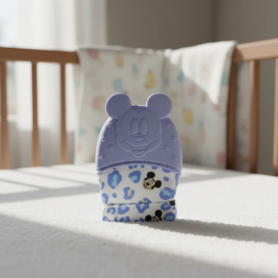 Guante Mordedor Mickey Celeste 1