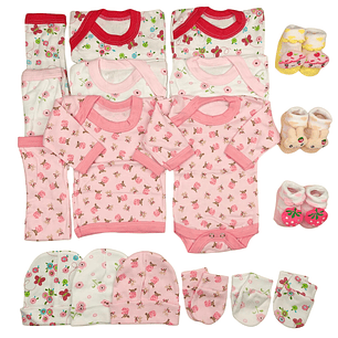 Pack 18 Piezas Diseños NIÑA 0/3 Meses