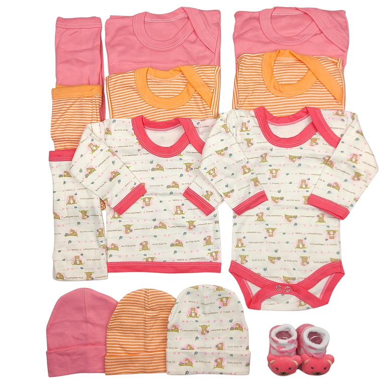 Pack 13 Piezas 3/6 Meses mas Pantuflita Tematica 1