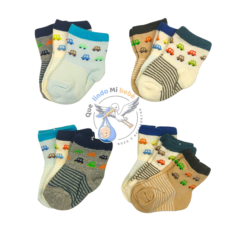 Calcetas por Docena 0/3 Meses M03H 1