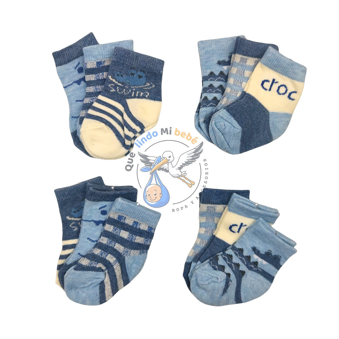 Calcetas por Docena 0/3 Meses R03H 1