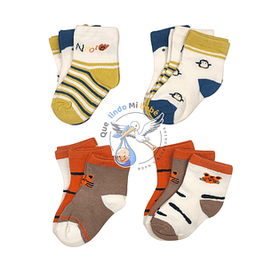 Calcetas por Docena 6/12 Meses B69H