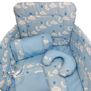 Set Para Cuna Estandar Celeste Cielito