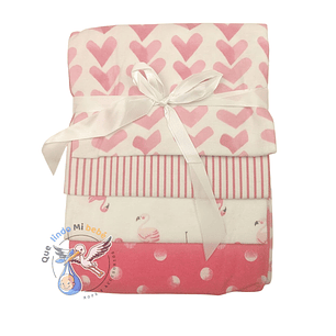 Tutos Algodón Afranelado Corazones