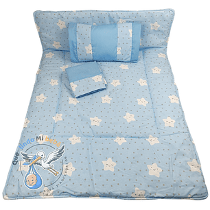 Set Para Cuna Colecho Celeste Estrella