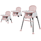Silla Comedor Bebe 3 En 1 Rosada - Miniatura 1